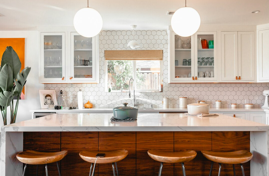 kitchen counter organized