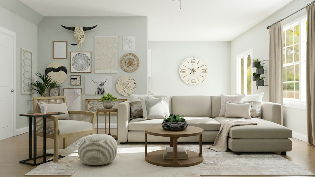 cozy organized living room
