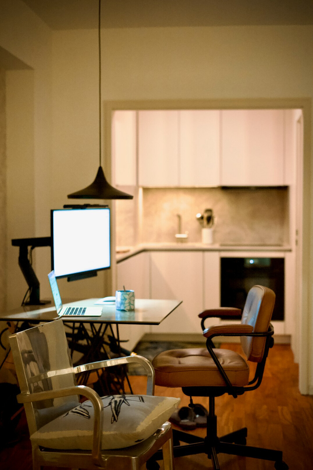 warm home lighting setup