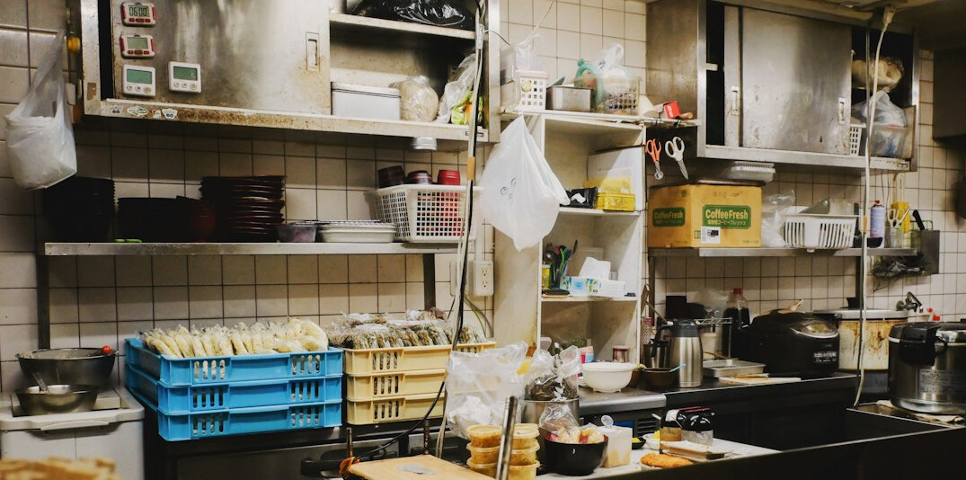 organized kitchen counter