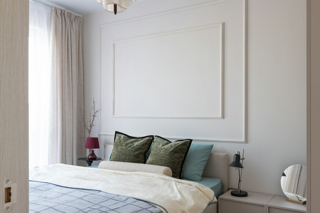 tidy bedroom with fresh sheets